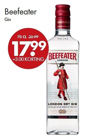 Aanbiedingen Beefeater gin - Beefeater - Geldig van 07/09/2015 tot 22/09/2015 bij Mitra