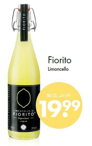Aanbiedingen Fiorito limoncello - Fiorito - Geldig van 07/09/2015 tot 22/09/2015 bij Mitra