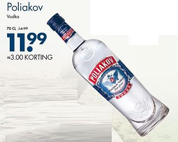 Aanbiedingen Poliakov vodka - poliakov - Geldig van 07/09/2015 tot 22/09/2015 bij Mitra