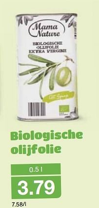 Aanbiedingen Biologische olijfolie - Mama Natuur - Geldig van 16/09/2015 tot 22/09/2015 bij Aldi