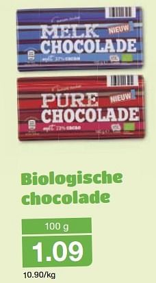 Aanbiedingen Biologische chocolade - Huismerk - Aldi - Geldig van 16/09/2015 tot 22/09/2015 bij Aldi
