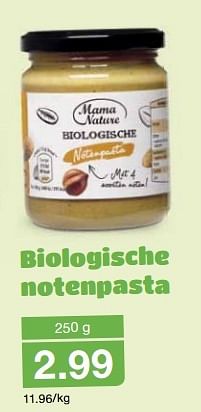 Aanbiedingen Biologische notenpasta - Mama Natuur - Geldig van 16/09/2015 tot 22/09/2015 bij Aldi