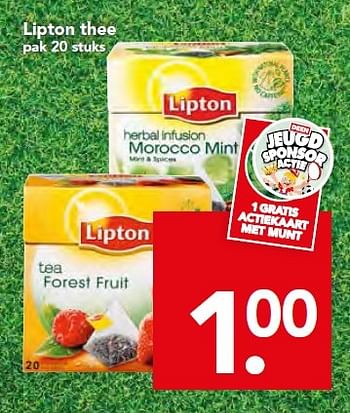 Aanbiedingen Lipton thee - Lipton - Geldig van 20/09/2015 tot 26/09/2015 bij Deen Supermarkten