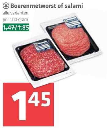 Aanbiedingen Boerenmetworst of salami - Spar - Geldig van 17/09/2015 tot 23/09/2015 bij Spar