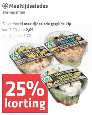 Aanbiedingen Maaltijdsalade gegrilde kip - Spar - Geldig van 17/09/2015 tot 23/09/2015 bij Spar