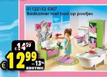 Aanbiedingen Badkamer met bad op pootjes - Playmobil - Geldig van 26/09/2015 tot 11/10/2015 bij ToyChamp