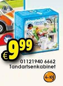 Aanbiedingen Tandartsenkabinet - Playmobil - Geldig van 26/09/2015 tot 11/10/2015 bij ToyChamp