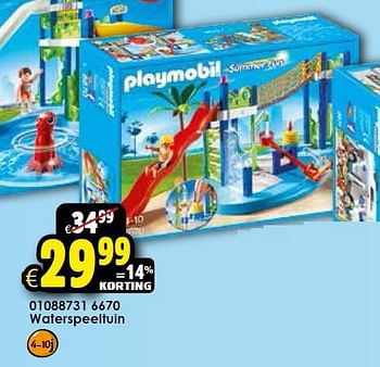 Aanbiedingen Waterspeeltuin - Playmobil - Geldig van 26/09/2015 tot 11/10/2015 bij ToyChamp