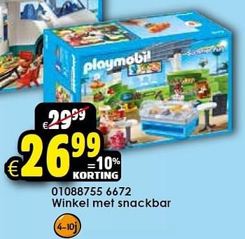 Aanbiedingen Winkel met snackbar - Playmobil - Geldig van 26/09/2015 tot 11/10/2015 bij ToyChamp
