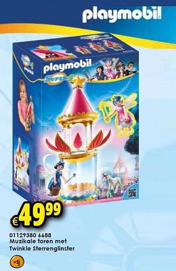Aanbiedingen Muzikale toren met twinkle sterrenglinster - Playmobil - Geldig van 26/09/2015 tot 11/10/2015 bij ToyChamp