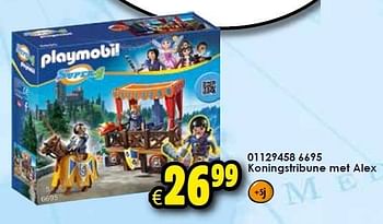 Aanbiedingen Koningstribune met alex - Playmobil - Geldig van 26/09/2015 tot 11/10/2015 bij ToyChamp