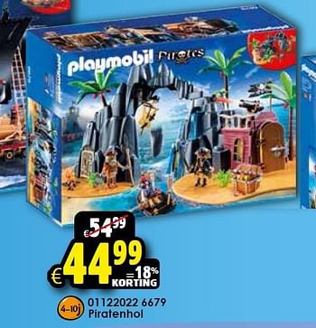 Aanbiedingen Piratenhol - Playmobil - Geldig van 26/09/2015 tot 11/10/2015 bij ToyChamp