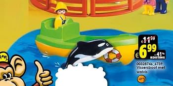 Aanbiedingen Vissersboot met walvis - Playmobil - Geldig van 26/09/2015 tot 11/10/2015 bij ToyChamp