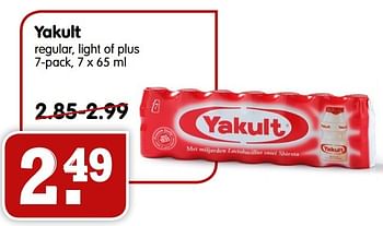 Aanbiedingen Yakult regular, light of plus - Yakult - Geldig van 20/09/2015 tot 26/09/2015 bij Em-té