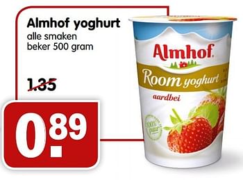 Aanbiedingen Almhof yoghurt - Almhof - Geldig van 20/09/2015 tot 26/09/2015 bij Em-té