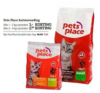 Aanbiedingen Pets place kattenvoeding - Huismerk - Pets Place - Geldig van 14/09/2015 tot 27/09/2015 bij Pets Place