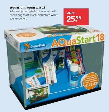 Aanbiedingen Aquarium aquastart 18 - Superfish - Geldig van 14/09/2015 tot 27/09/2015 bij Pets Place
