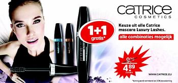 Aanbiedingen Catrice mascara luxury lashes - Catrice - Geldig van 15/09/2015 tot 27/09/2015 bij Trekpleister
