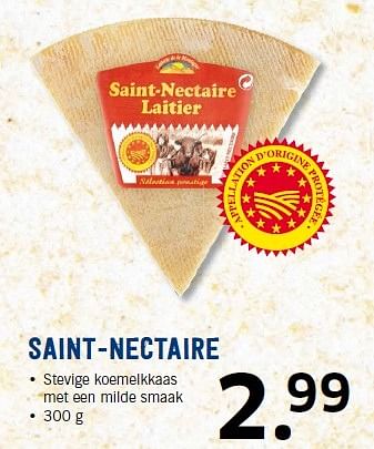 Aanbiedingen Saint-nectaire stevige koemelkkaas met een milde smaak - Huismerk - Lidl - Geldig van 21/09/2015 tot 27/09/2015 bij Lidl