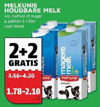 Aanbiedingen Melkunie houdbare melk - Melkunie - Geldig van 21/09/2015 tot 27/09/2015 bij Poiesz