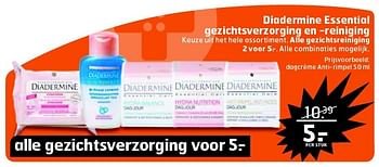 Aanbiedingen Dagcrème anti-rimpel - Diadermine - Geldig van 22/09/2015 tot 27/09/2015 bij Trekpleister