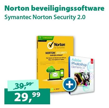 Aanbiedingen Norton beveiligingssoftware symantec norton security 2.0 - Norton - Geldig van 07/09/2015 tot 30/09/2015 bij Alternate
