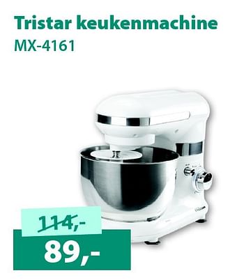 Aanbiedingen Tristar keukenmachine mx-4161 - Tristar - Geldig van 07/09/2015 tot 30/09/2015 bij Alternate
