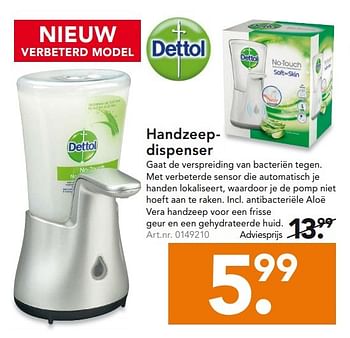 Aanbiedingen Handzeepdispenser - Dettol - Geldig van 21/09/2015 tot 30/09/2015 bij Blokker