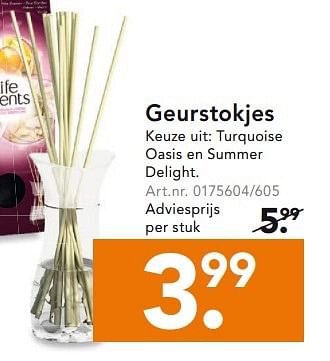 Aanbiedingen Geurstokjes - Huismerk - Blokker - Geldig van 21/09/2015 tot 30/09/2015 bij Blokker