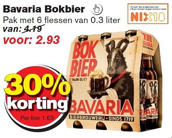 Aanbiedingen Bavaria bokbier - Bavaria - Geldig van 23/09/2015 tot 29/09/2015 bij Hoogvliet