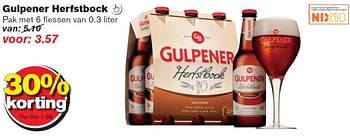 Aanbiedingen Gulpener herfstbock - Gulpener - Geldig van 23/09/2015 tot 29/09/2015 bij Hoogvliet