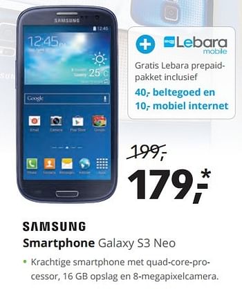 Aanbiedingen Samsung smartphone galaxy s3 neo - Samsung - Geldig van 18/09/2015 tot 04/10/2015 bij Dixons