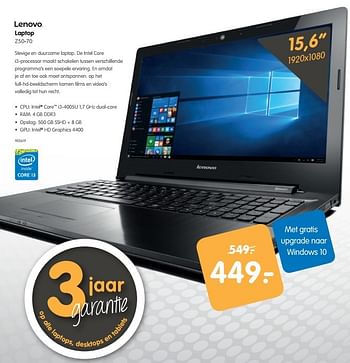 Aanbiedingen Lenovo laptop z50-70 - Lenovo - Geldig van 18/09/2015 tot 04/10/2015 bij MyCom