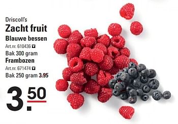 Aanbiedingen Driscoll`s zacht fruit blauwe bessen - Driscolls - Geldig van 17/09/2015 tot 05/10/2015 bij Sligro