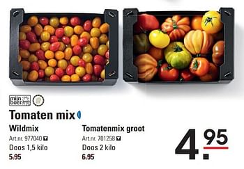 Aanbiedingen Tomaten mix - Mijn Boer - Geldig van 17/09/2015 tot 05/10/2015 bij Sligro