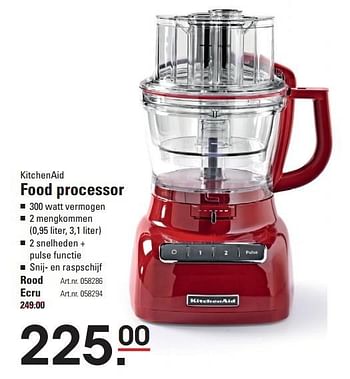 Aanbiedingen Kitchenaid food processor - Kitchenaid - Geldig van 17/09/2015 tot 05/10/2015 bij Sligro