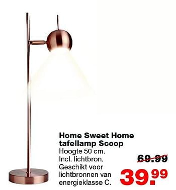 Aanbiedingen Home sweet home tafellamp scoop - Home sweet home - Geldig van 21/09/2015 tot 04/10/2015 bij Praxis