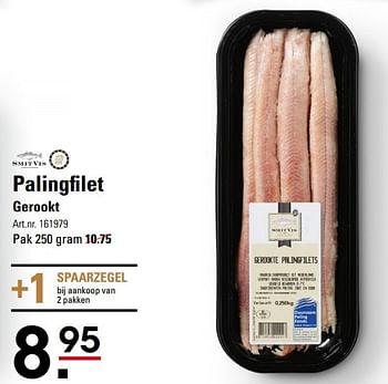 Aanbiedingen Palingfilet gerookt - Smit Vis - Geldig van 17/09/2015 tot 05/10/2015 bij Sligro