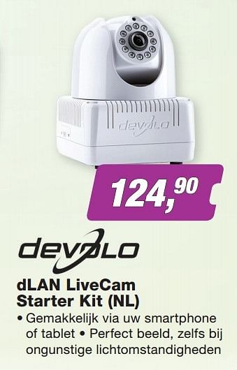 Aanbiedingen Devolo dlan livecam starter kit (nl) - Devolo - Geldig van 21/09/2015 tot 04/10/2015 bij ElectronicPartner