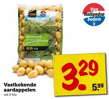 Aanbiedingen Vastkokende aardappelen - Huismerk - Coop - Geldig van 21/09/2015 tot 27/09/2015 bij Coop