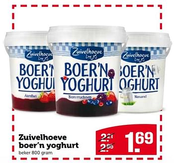 Aanbiedingen Zuivelhoeve boer`n yoghurt - De Zuivelhoeve - Geldig van 21/09/2015 tot 27/09/2015 bij Coop
