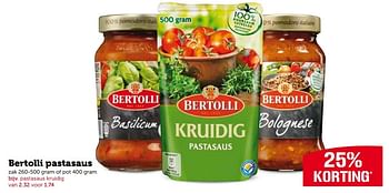 Aanbiedingen Bertolli pastasaus - Bertolli - Geldig van 21/09/2015 tot 27/09/2015 bij Coop