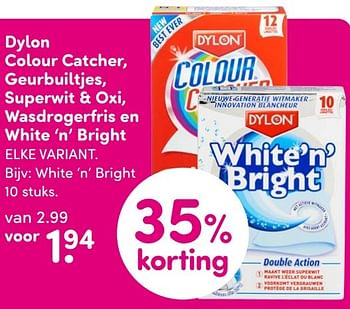 Aanbiedingen White `n` bright - Dylon - Geldig van 21/09/2015 tot 04/10/2015 bij da