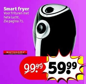 Aanbiedingen Watshome smart fryer - Watshome - Geldig van 22/09/2015 tot 04/10/2015 bij Kruidvat