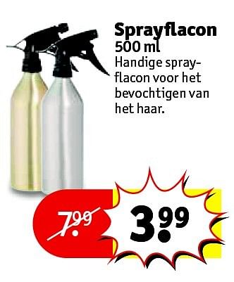 Aanbiedingen Sprayflacon - Huismerk - Kruidvat - Geldig van 22/09/2015 tot 04/10/2015 bij Kruidvat