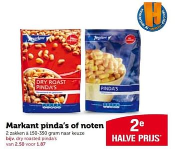 Aanbiedingen Markant pinda`s of noten - Markant - Geldig van 21/09/2015 tot 27/09/2015 bij Coop