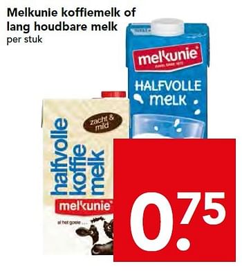 Aanbiedingen Melkunie koffiemelk of lang houdbare melk - Melkunie - Geldig van 27/09/2015 tot 03/10/2015 bij Deen Supermarkten