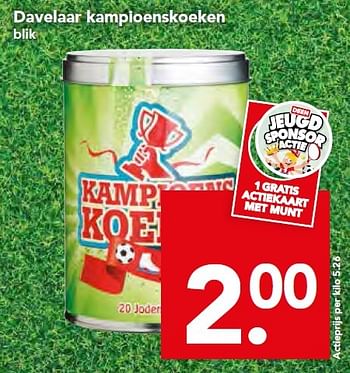 Aanbiedingen Davelaar kampioenskoeken - Davelaar - Geldig van 27/09/2015 tot 03/10/2015 bij Deen Supermarkten