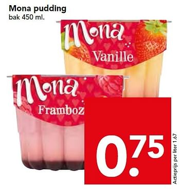 Aanbiedingen Mona pudding - Mona - Geldig van 27/09/2015 tot 03/10/2015 bij Deen Supermarkten