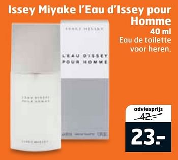Aanbiedingen Issey miyake l`eau d`issey pour homme - Issey Miyake - Geldig van 29/09/2015 tot 04/10/2015 bij Trekpleister